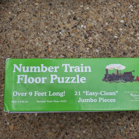 Melissa & Doug Number Train Floor Puzzle Over 9 Feet Long 21 Pieces Counting 425 - Picture 5 of 8